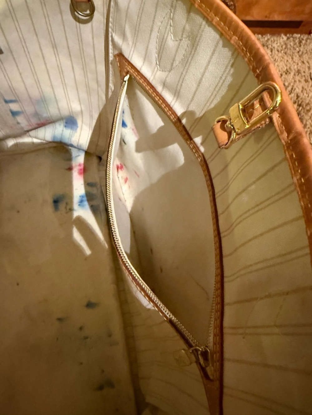 Louis Vuitton Neverfull GM Damien Azur Tote - Picture 4 of 4